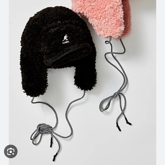 Free people KANGOL pink trapper hat new without tags one size - Picture 2 of 10